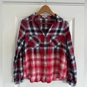 Skies are Blue plaid top medium